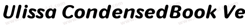 Ulissa CondensedBook Version字体转换